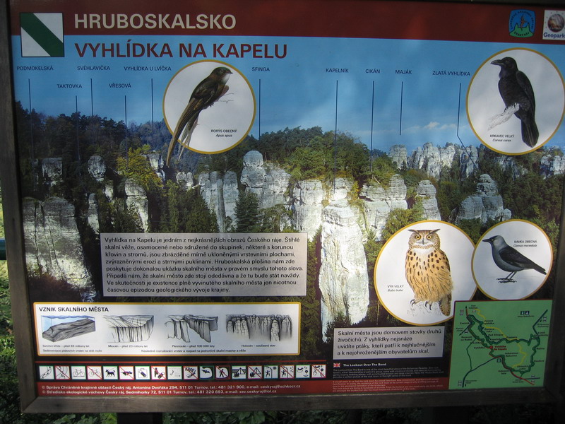 Cedule - Vyhldka na Kapelu
