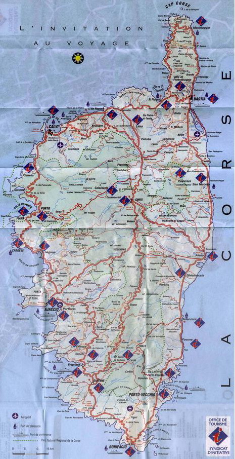 Mapka Korsiky.