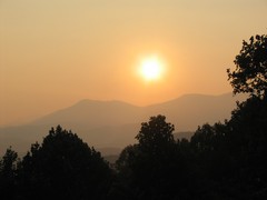 Východ slunce ve Smoky Mountains